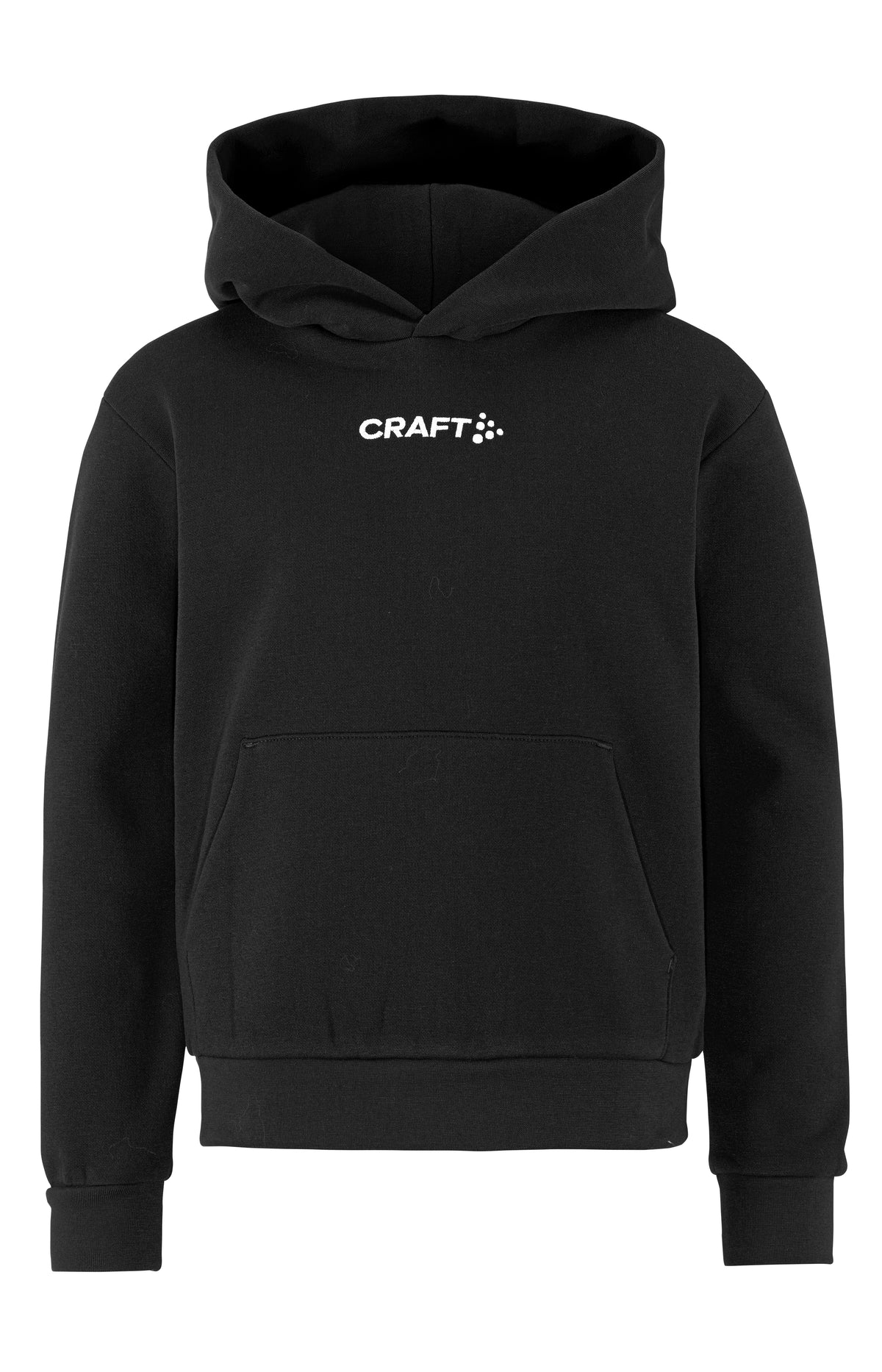 Craft Community 2.0 Logo Hoodie Junior in Schwarz, Vorderansicht