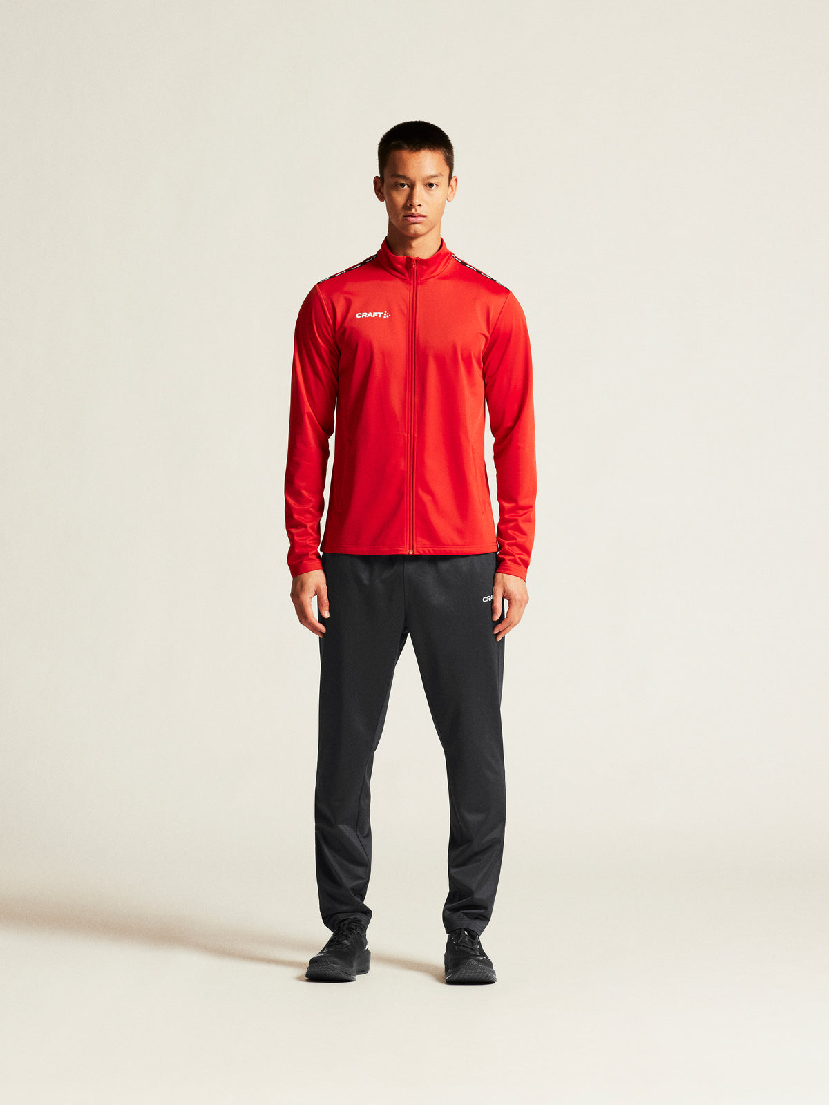 Craft Squad Go FZ Jacket Herren in Rot, Detailansicht