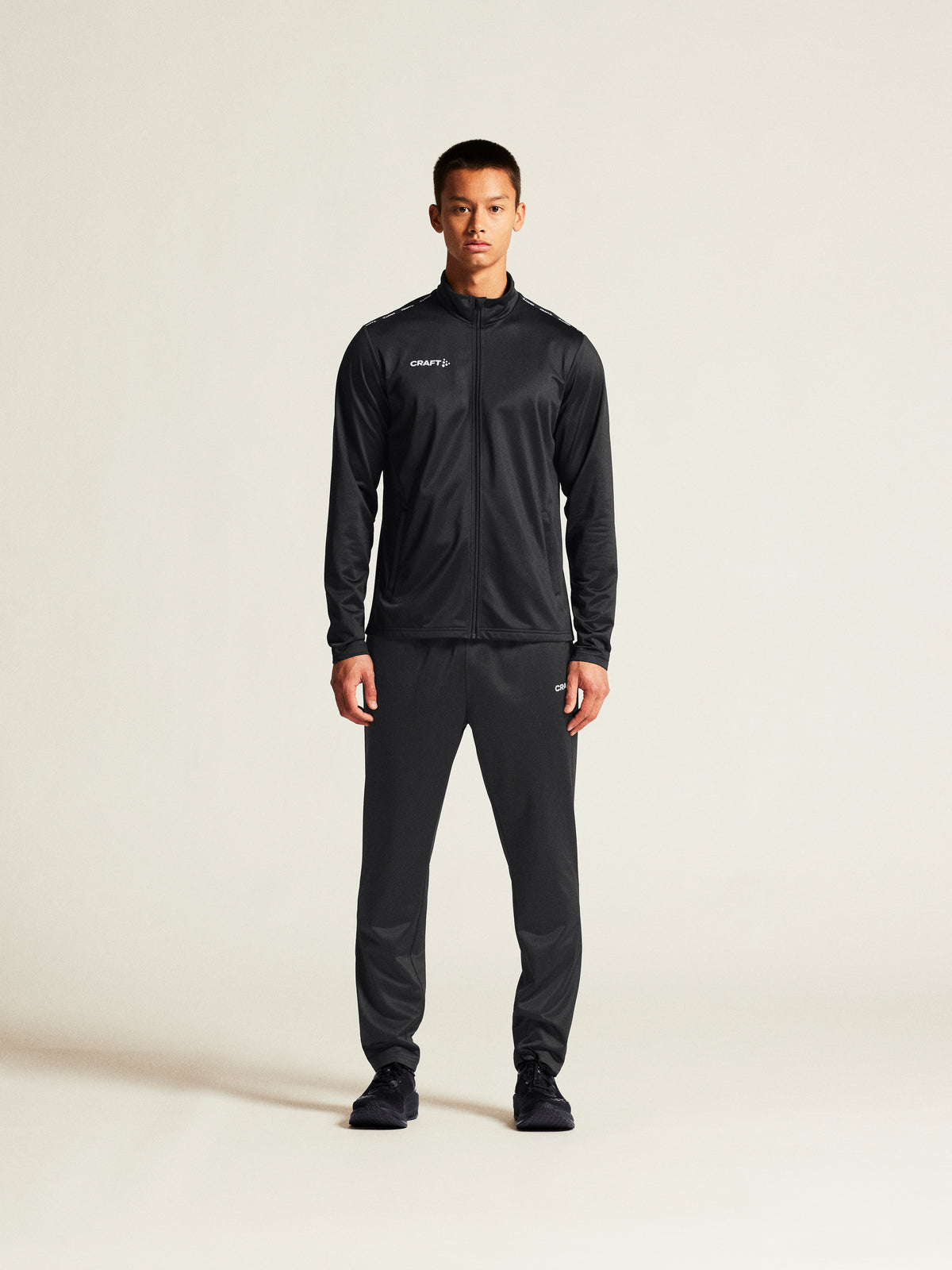 Craft Squad Go FZ Jacket Herren in Schwarz, Detailansicht