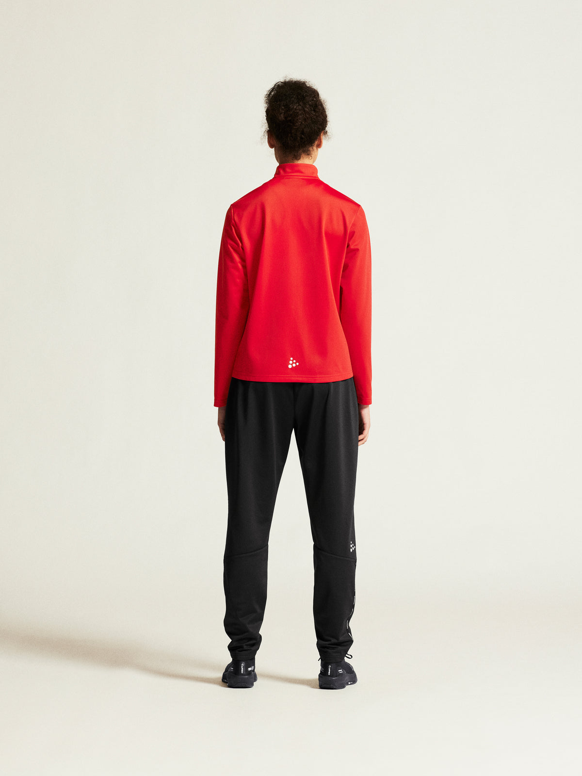 Craft Squad Go FZ Jacket Damen in Rot, Detailansicht