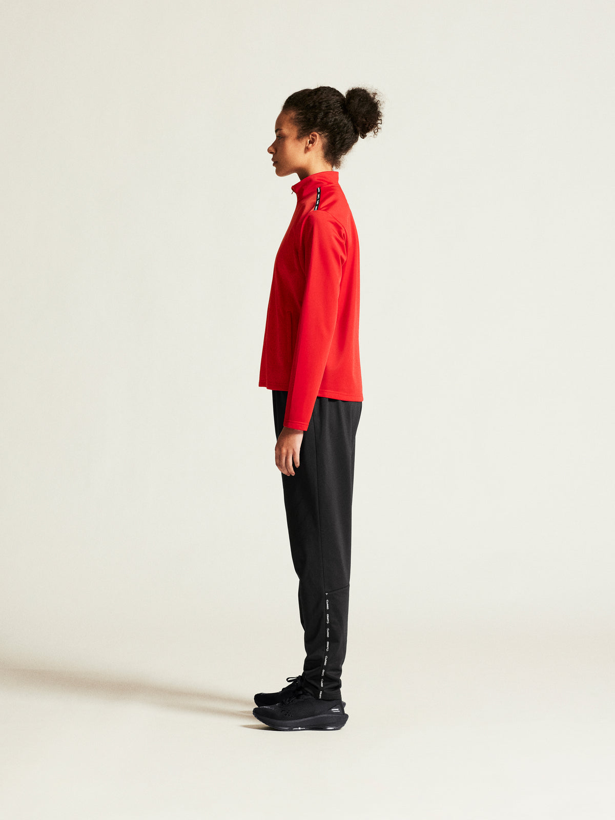 Craft Squad Go FZ Jacket Damen in Rot, Detailansicht