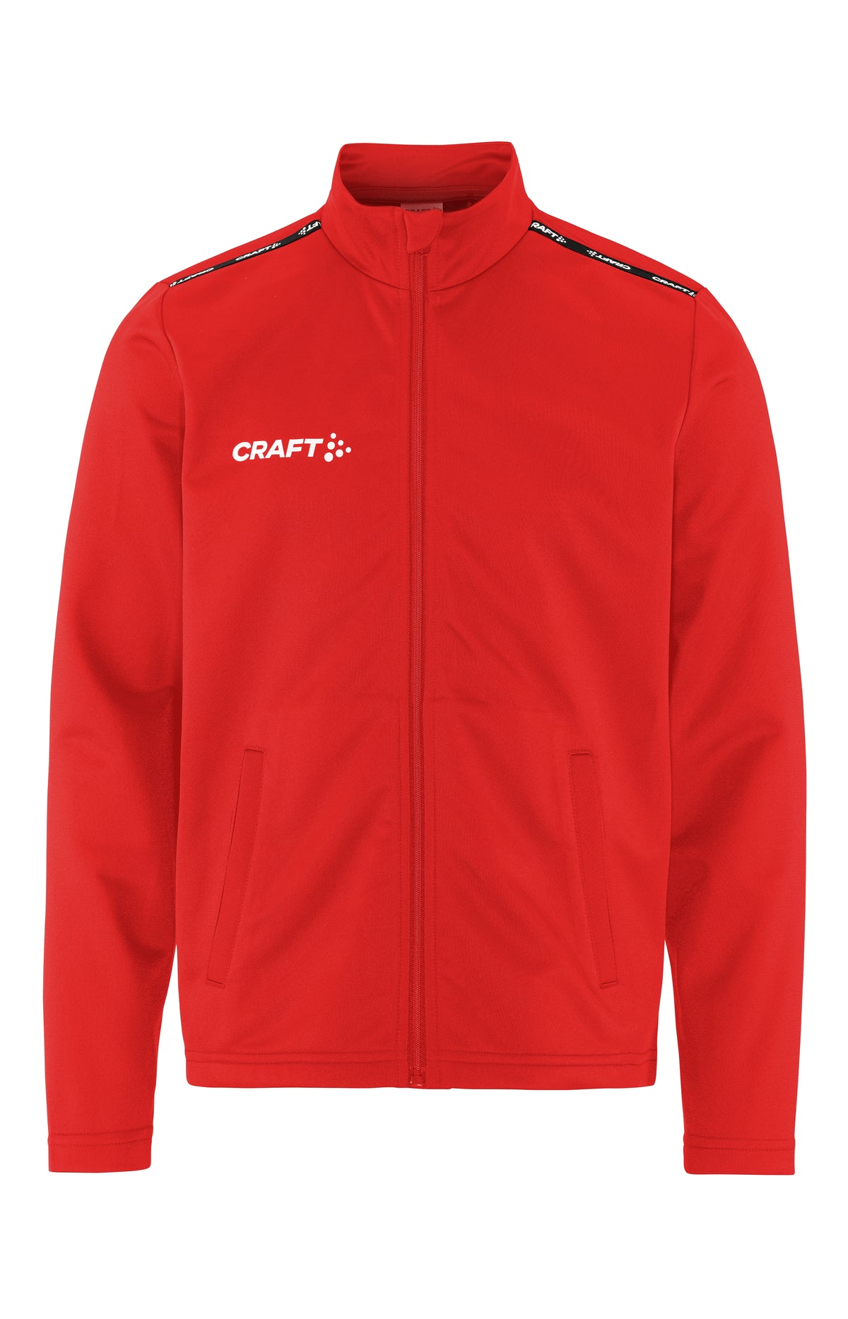 Craft Squad Go FZ Jacket Junior in Rot, Detailansicht