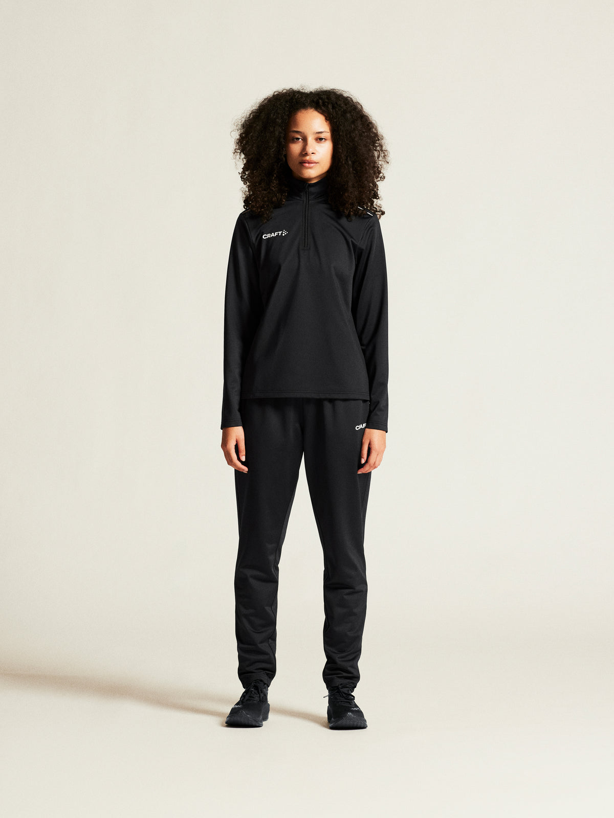 Craft Squad Go Pant Damen in Schwarz, Detailansicht