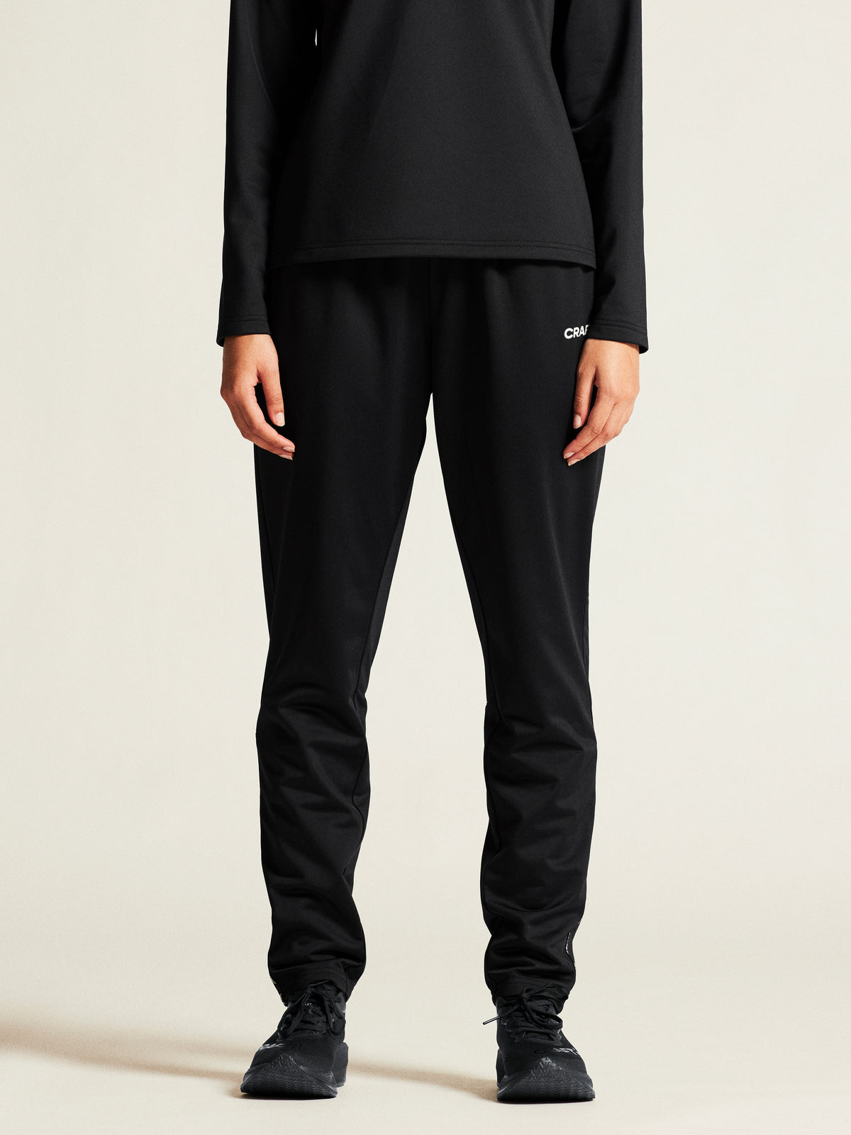 Craft Squad Go Pant Damen in Schwarz, Detailansicht