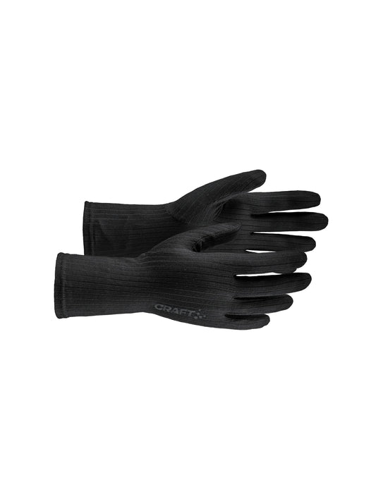 Craft Active Glove Liner in Schwarz, Vorderansicht