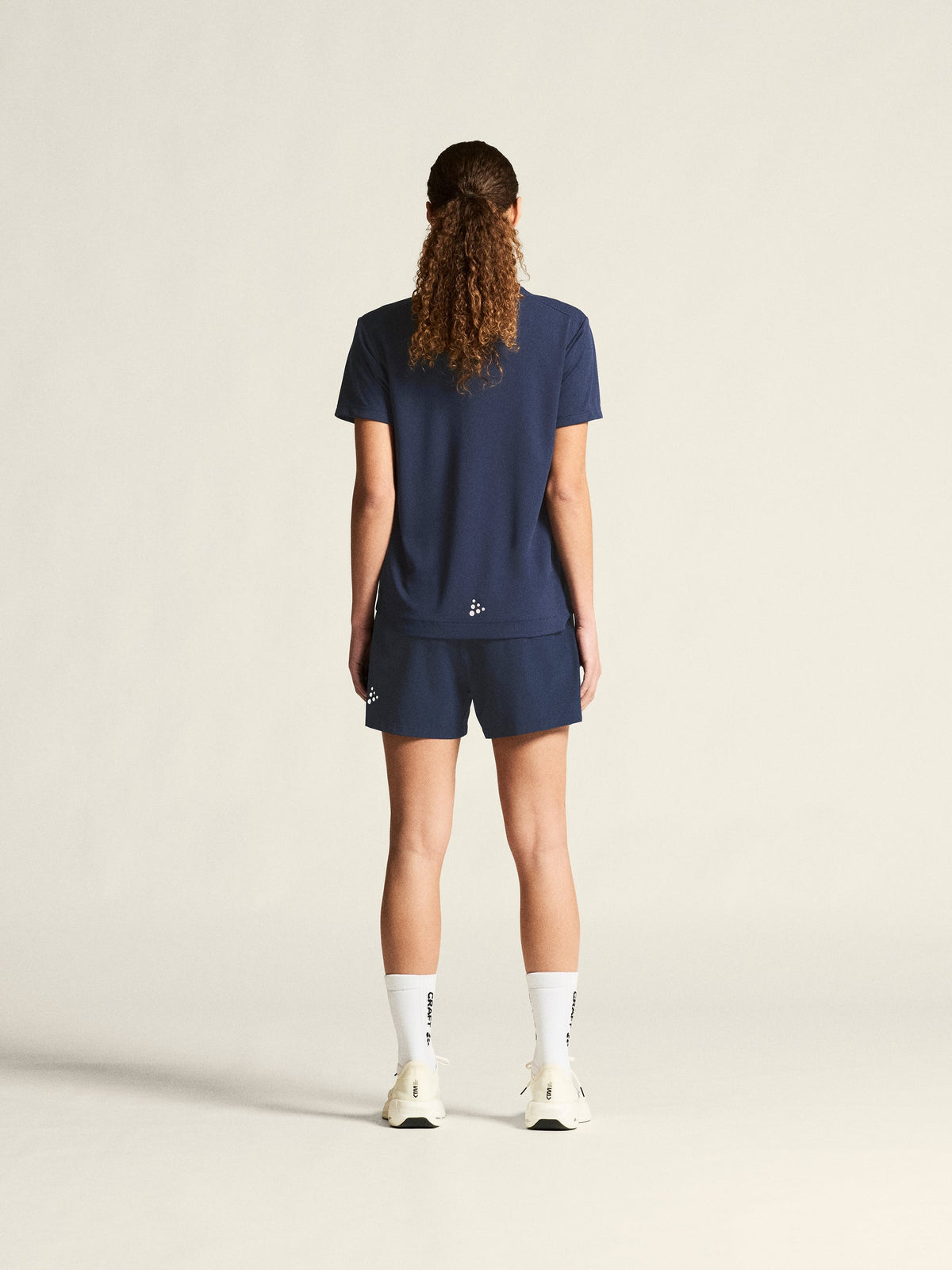 Craft Evolve 2.0 Structured Jersey Damen in Navy, Detailansicht