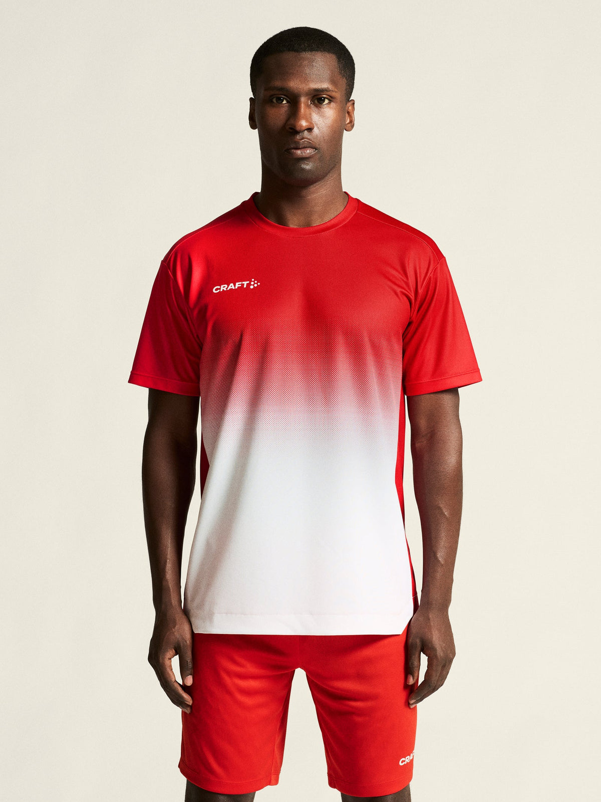 Craft Evolve 2.0 Structured Graphic Jersey Herren in Rot/Weiss, Detailansicht