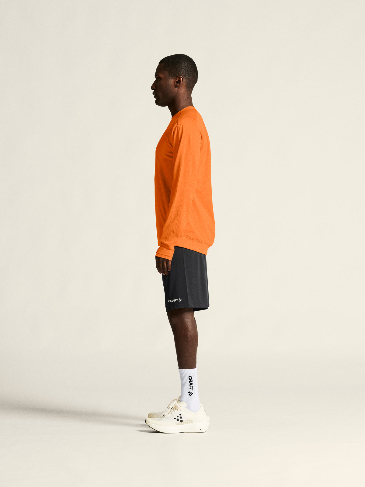 Craft Evolve 2.0 Crewneck Herren in Orange, Detailansicht