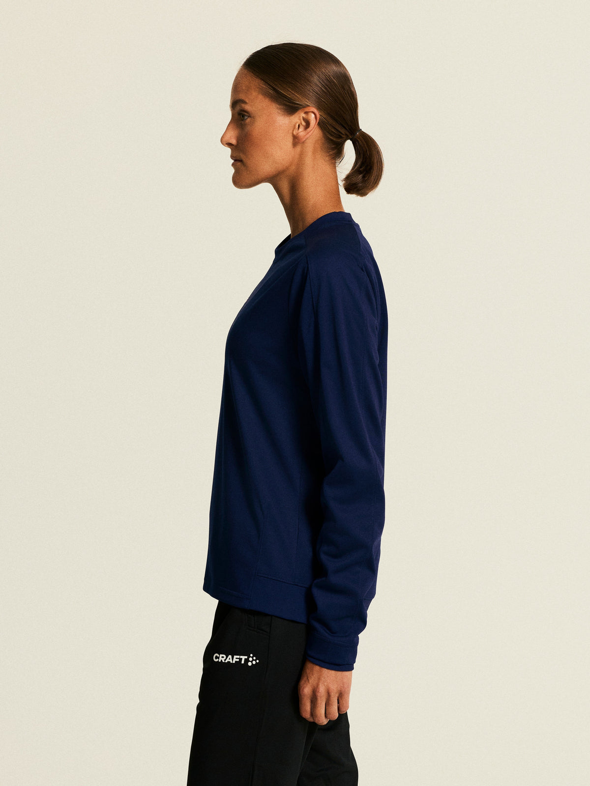 Craft Evolve 2.0 Crewneck Damen in Navy, Detailansicht