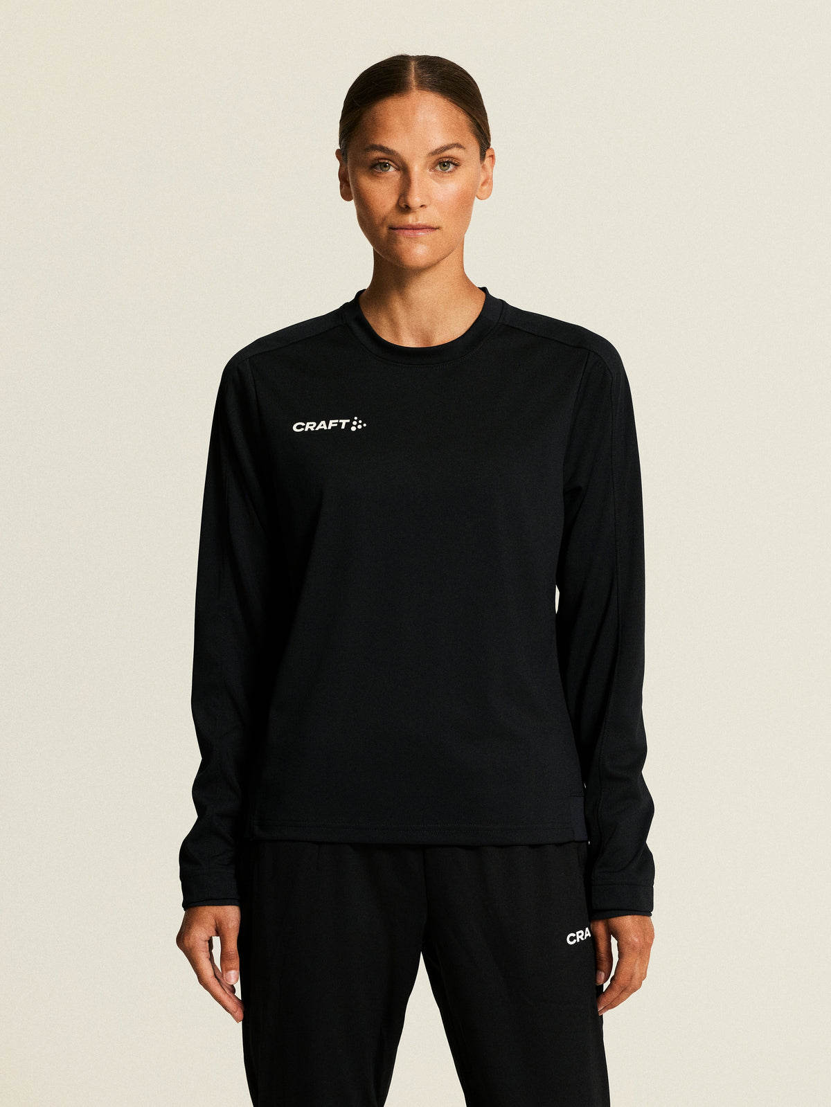 Craft Evolve 2.0 Crewneck Damen in Schwarz, Detailansicht