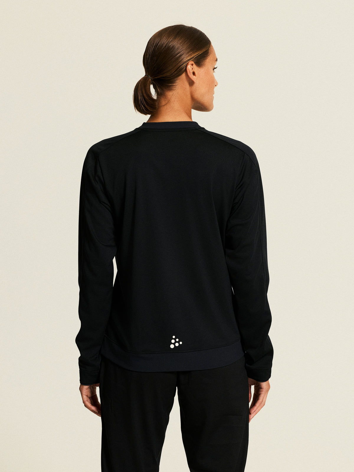 Craft Evolve 2.0 Crewneck Damen in Schwarz, Detailansicht