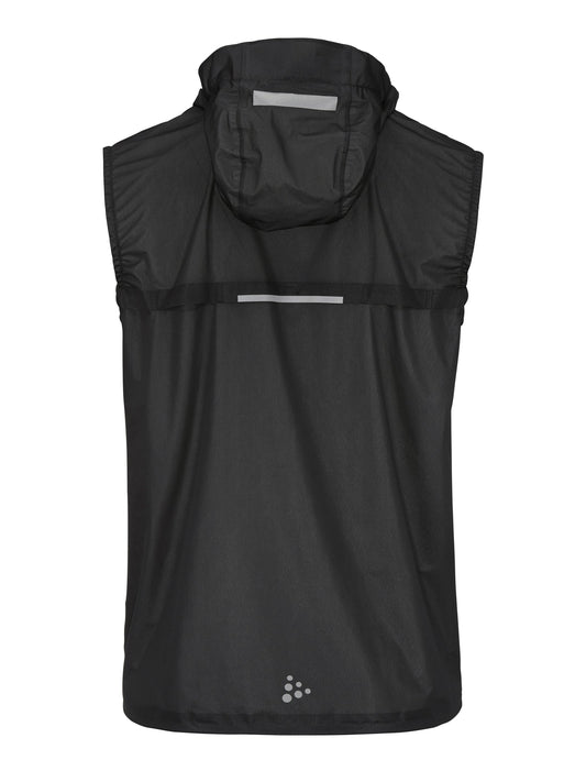 Craft PRO Hydro Lightweight Vest Herren in Schwarz, Rückansicht