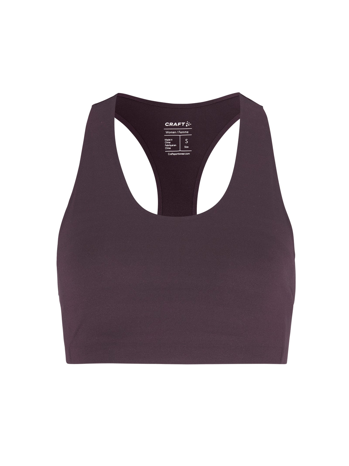 Craft Collective Padded Sports Bra Damen in Violett, Vorderansicht