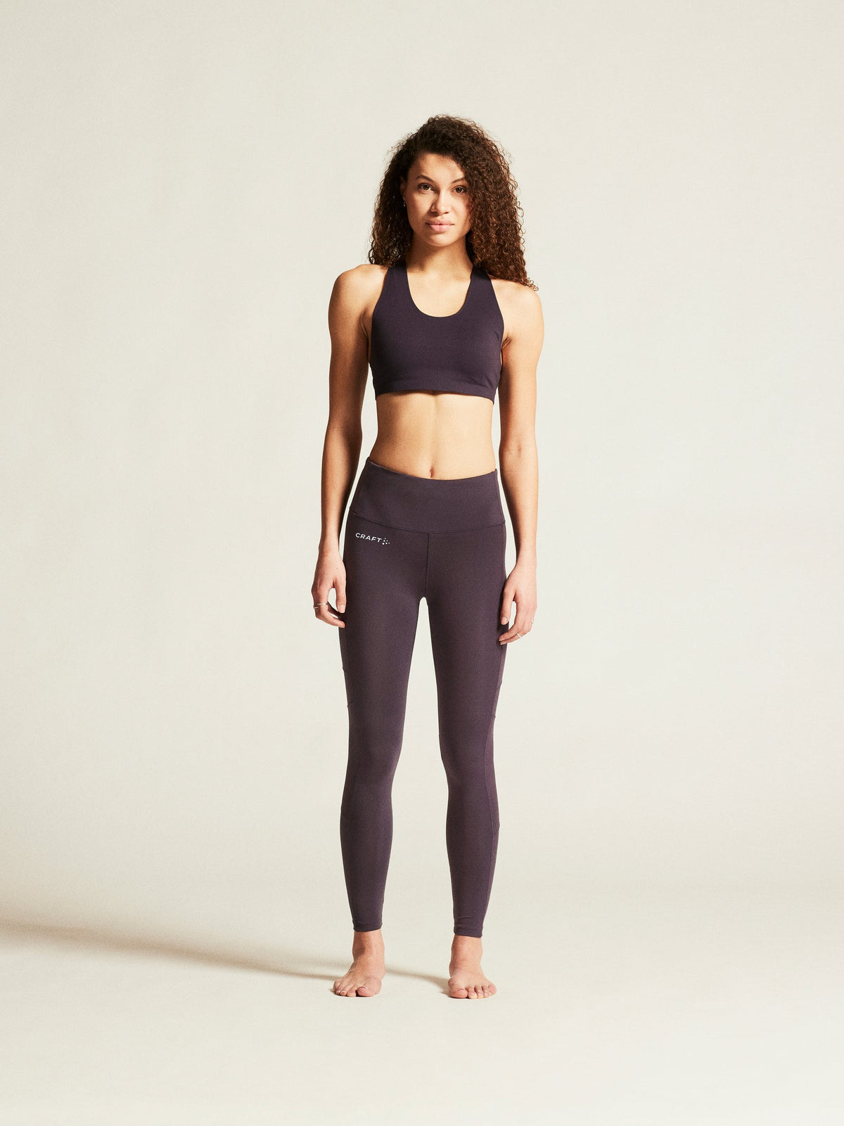 Craft Collective Padded Sports Bra Damen in Violett, Detailansicht