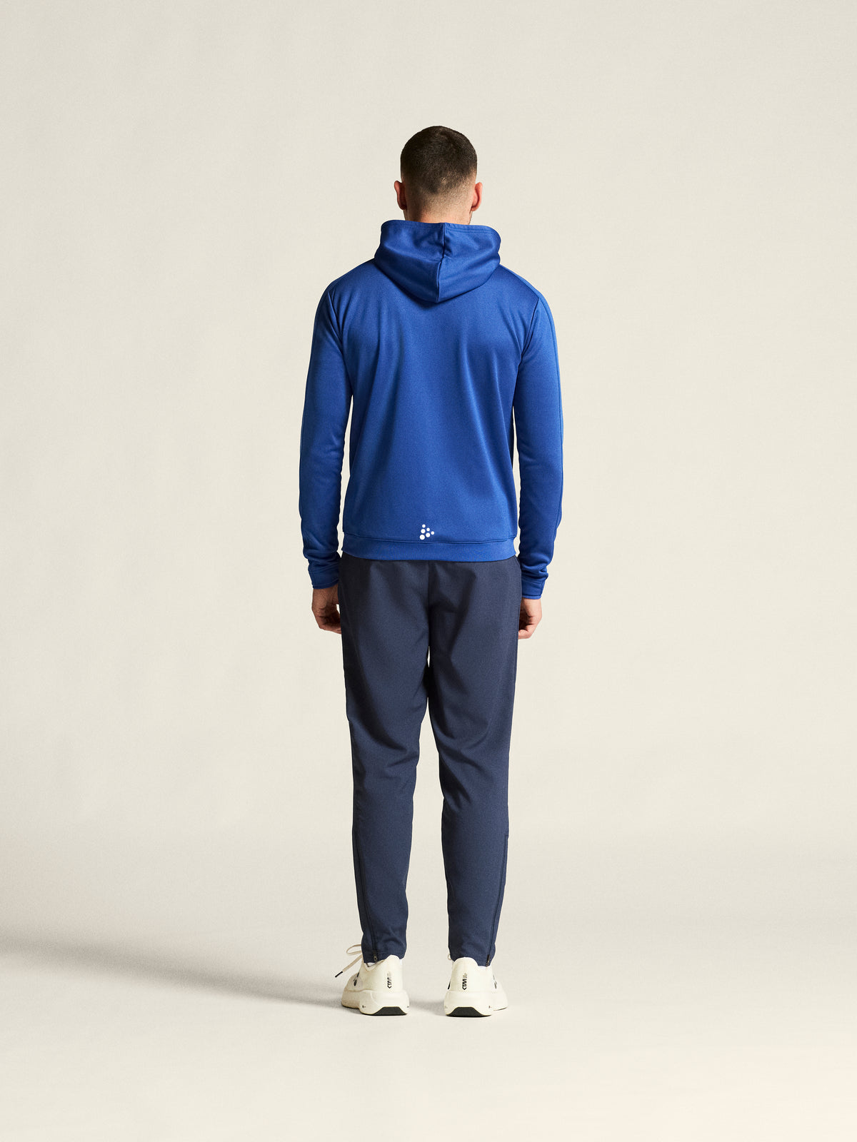 Craft Evolve 2.0 Brushed Hood Jacket Herren in Kobaltblau, Detailansicht