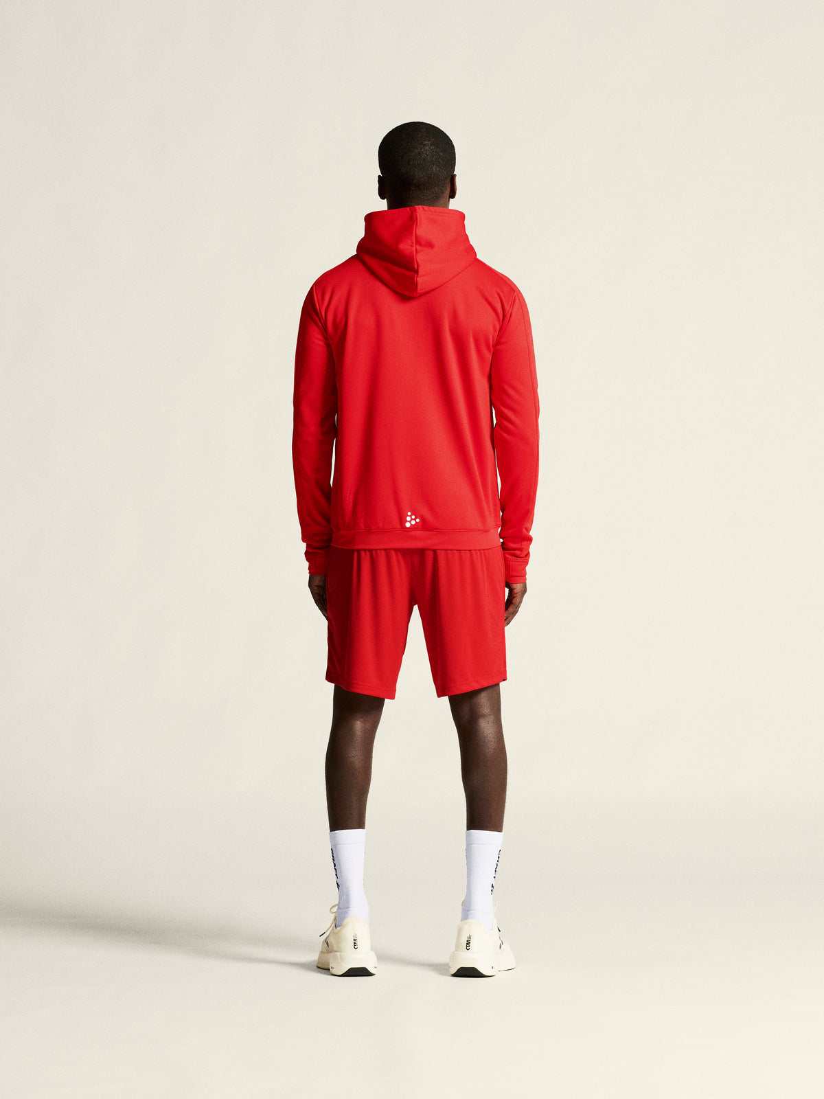 Craft Evolve 2.0 Brushed Hood Jacket Herren in Rot, Detailansicht