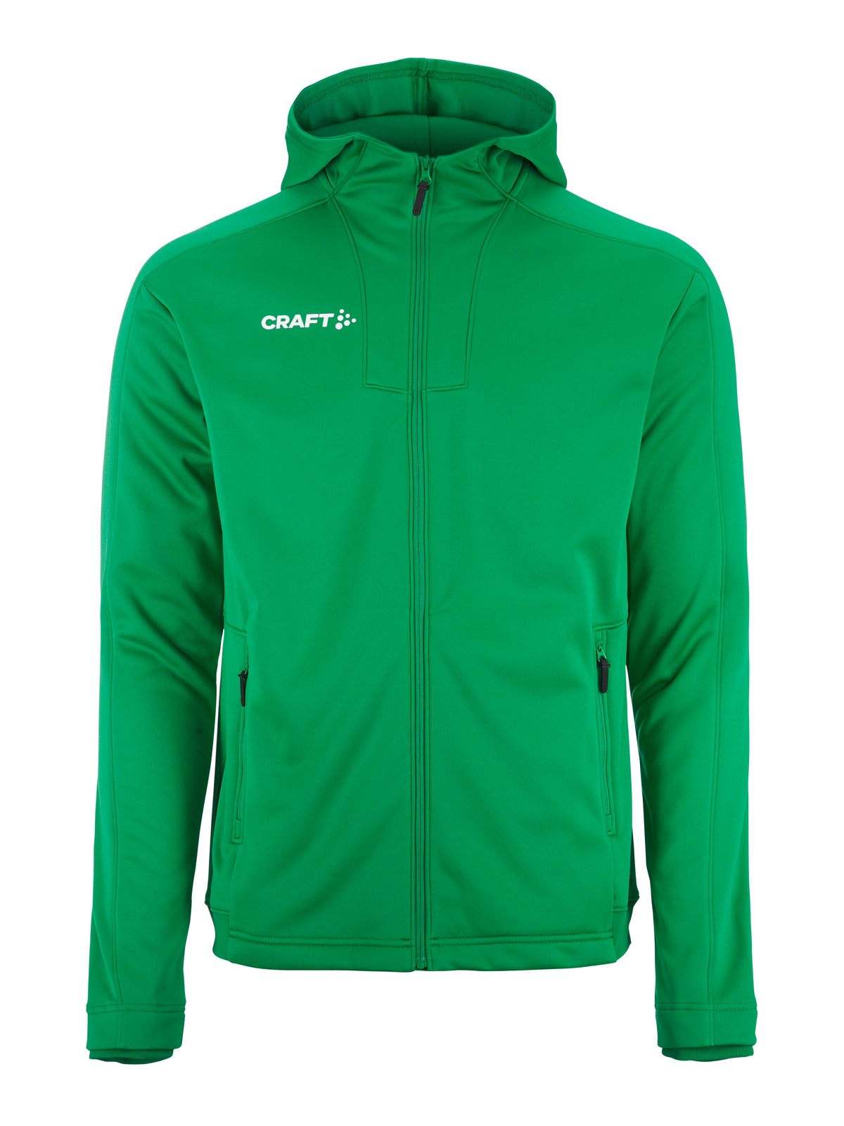 Craft Evolve 2.0 Brushed Hood Jacket Herren in Grün, Vorderansicht