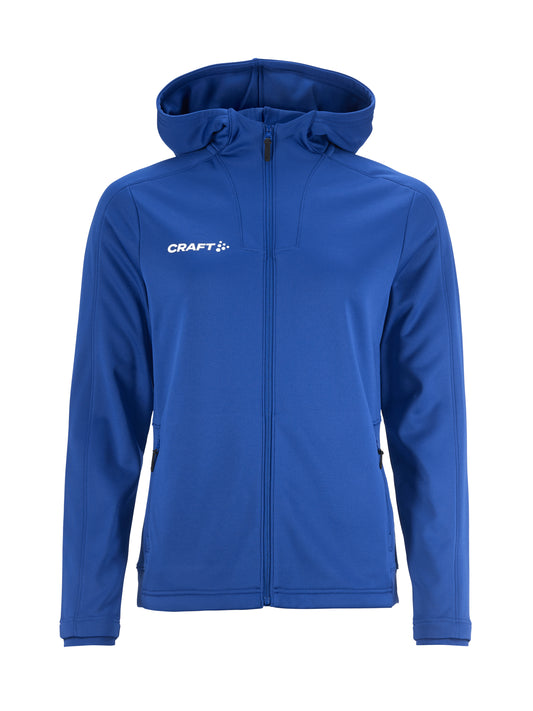 Craft Evolve 2.0 Brushed Hood Jacket Damen in Kobaltblau, Vorderansicht