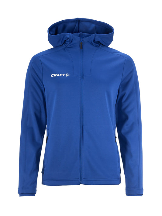 Craft Evolve 2.0 Brushed Hood Jacket Damen in Kobaltblau, Vorderansicht