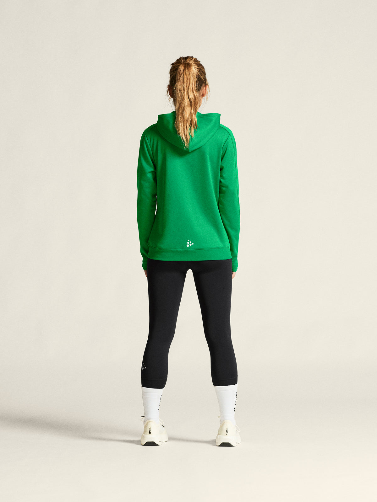 Craft Evolve 2.0 Brushed Hood Jacket Damen in Grün, Detailansicht