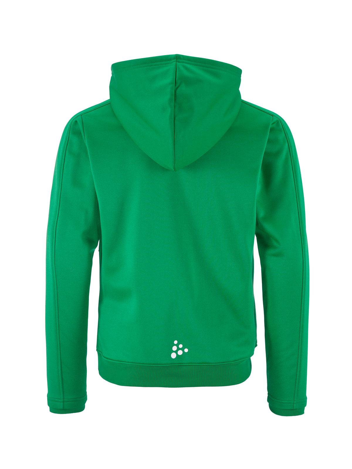 Craft Evolve 2.0 Brushed Hood Jacket Junior in Grün, Rückansicht