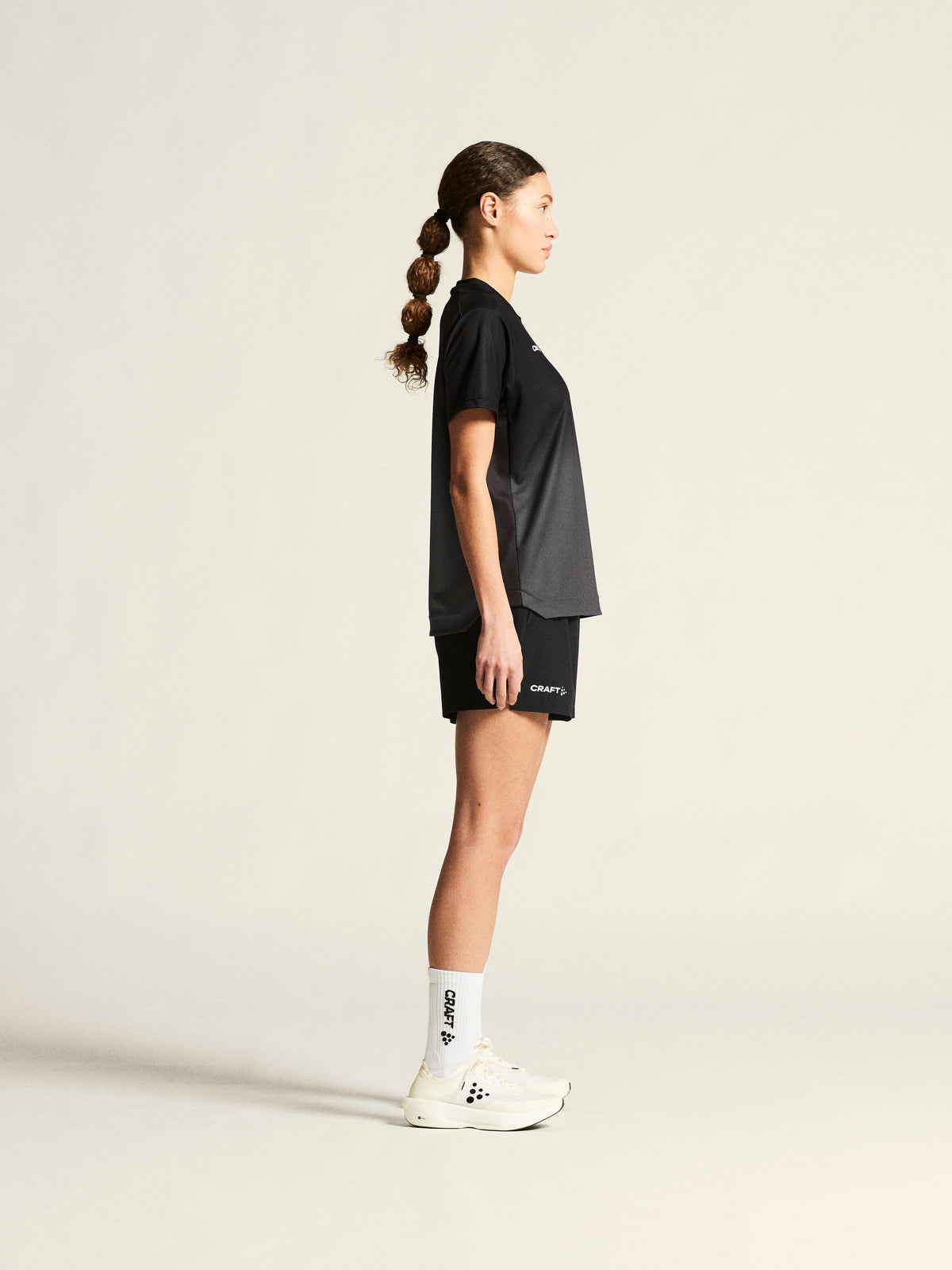 Craft Ability Shorts Damen in Schwarz, Detailansicht
