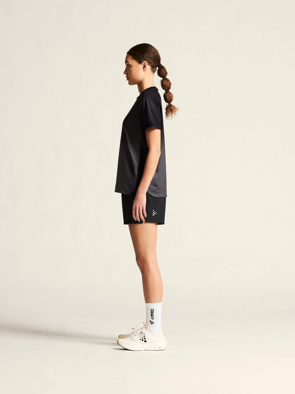 Craft Ability Shorts Damen in Schwarz, Detailansicht