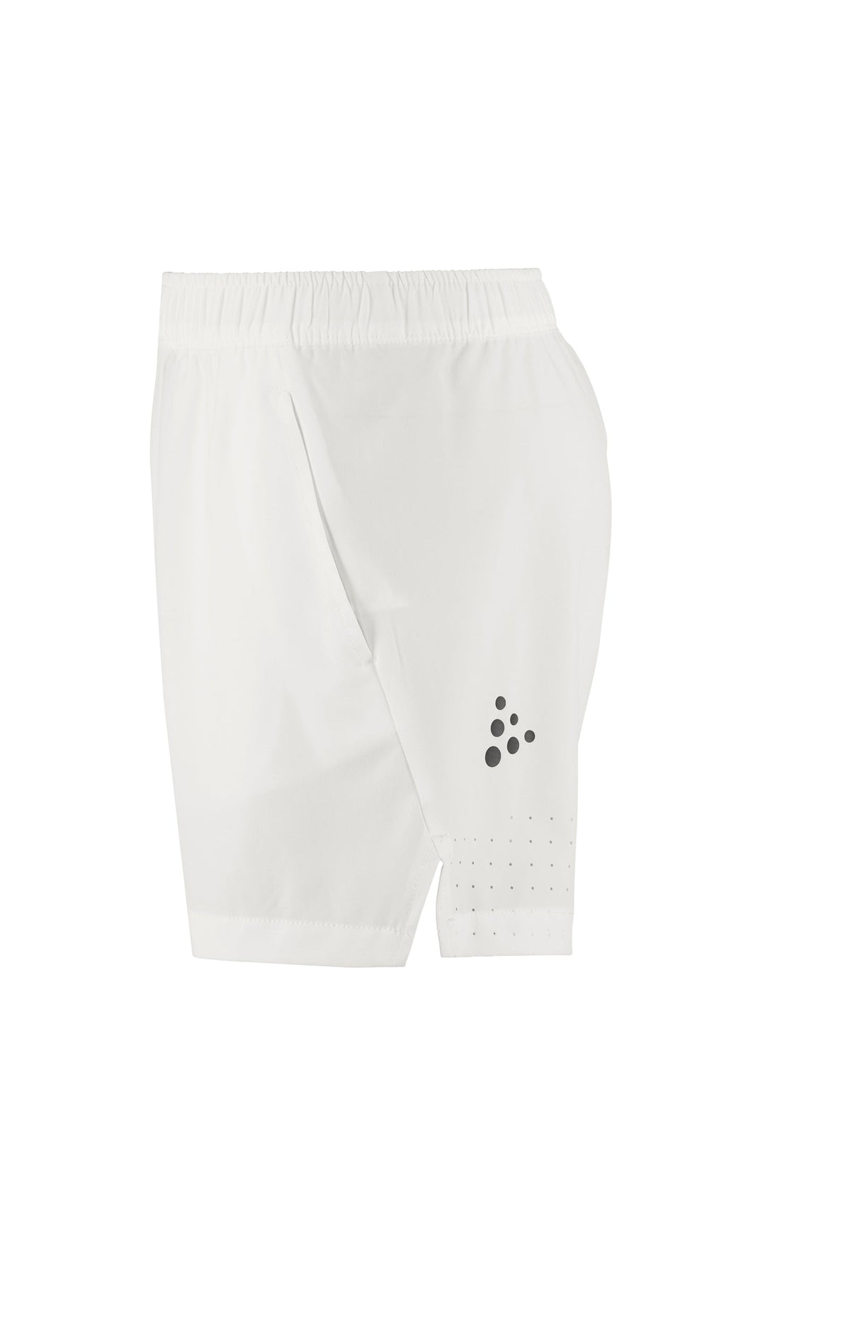 Craft Ability Shorts Junior in Weiss, Seitenansicht links