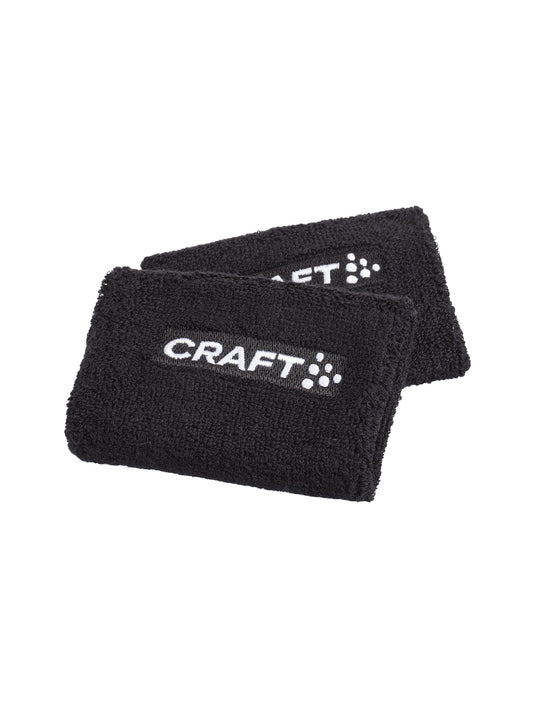 Craft Ability Sweat Wristband in Schwarz, Vorderansicht