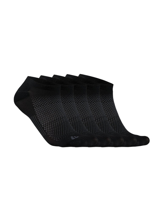 Craft Active Footies 5-Pack in Schwarz, Vorderansicht