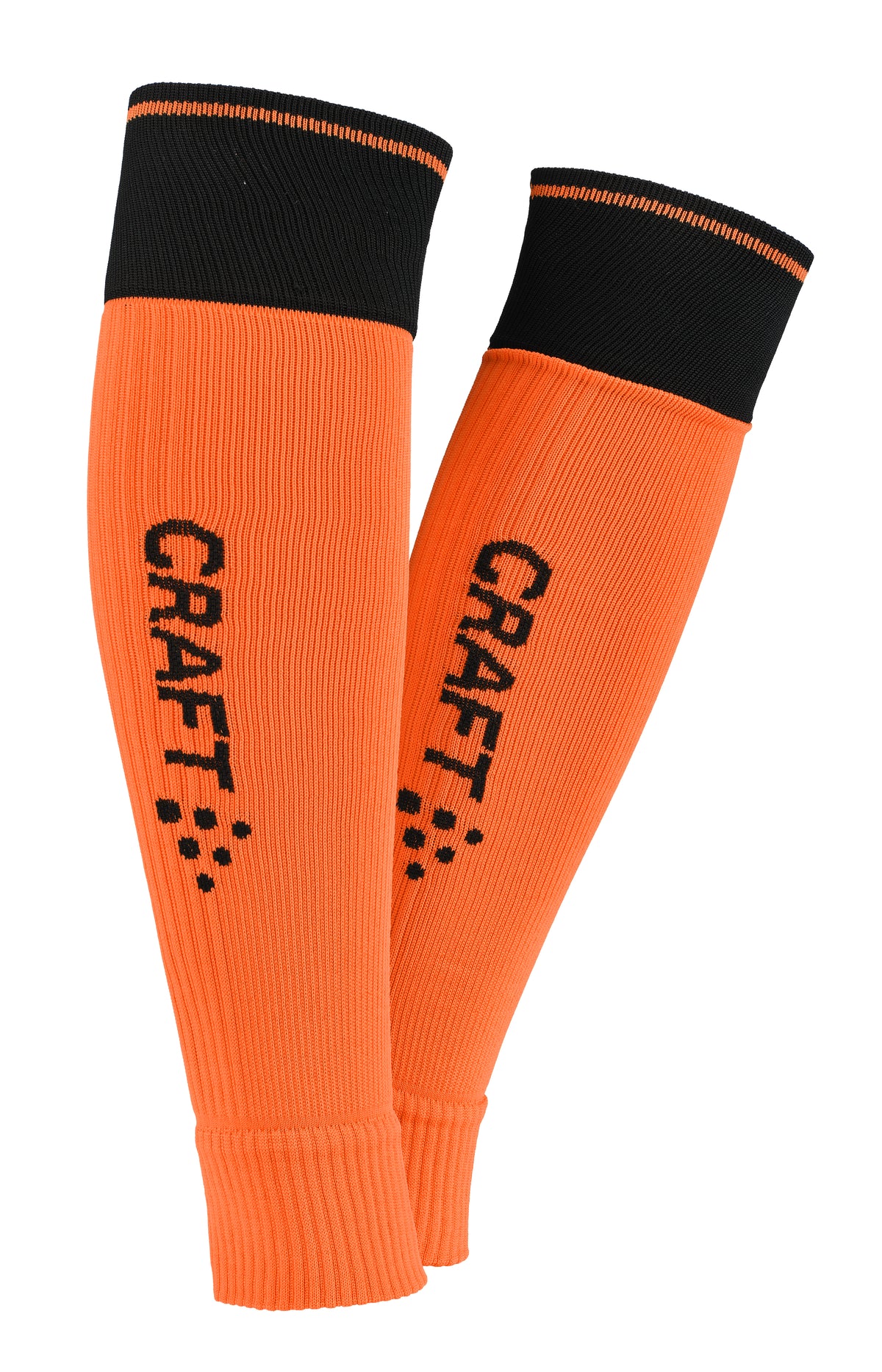 Craft Progress 2.0 Contrast Sock W-O Foot in Orange/Schwarz, Vorderansicht