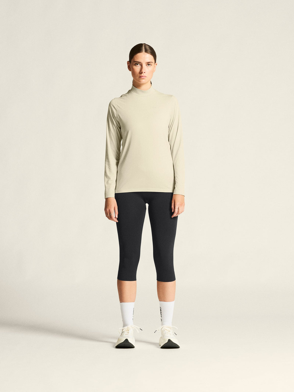 Craft Flow MN LS Damen in Sand meliert, Detailansicht