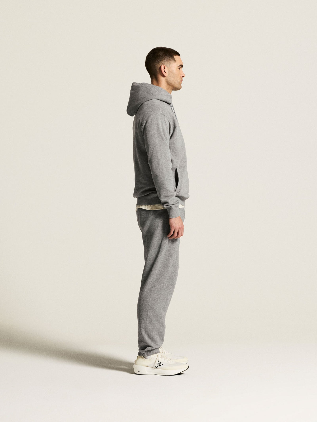 Craft Frequent Hoodie Herren in Grau meliert, Detailansicht