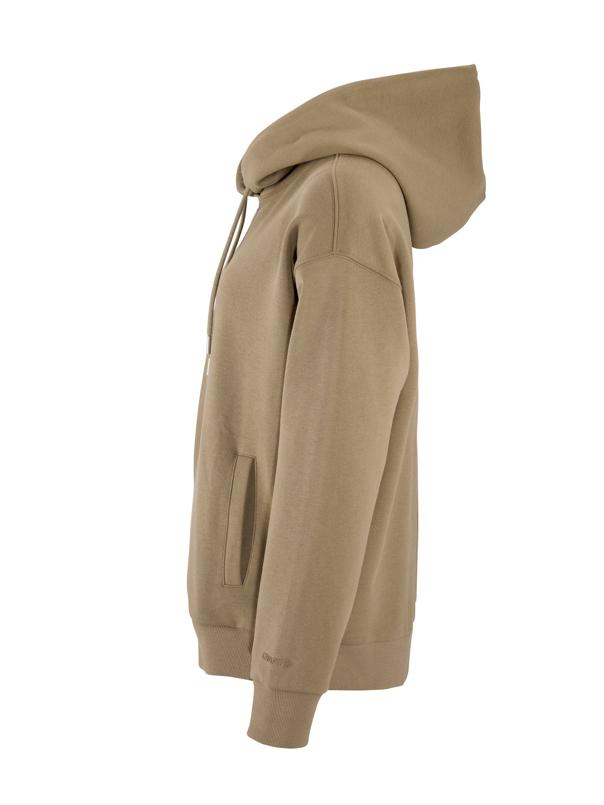 Craft Frequent Hoodie Damen in Beige, Seitenansicht links