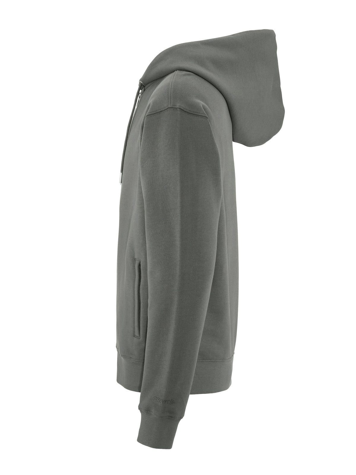 Craft Frequent FZ Hoodie Herren in Grau, Seitenansicht links