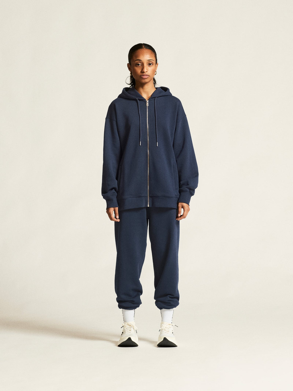 Craft Frequent FZ Hoodie Damen in Dunkelblau, Detailansicht