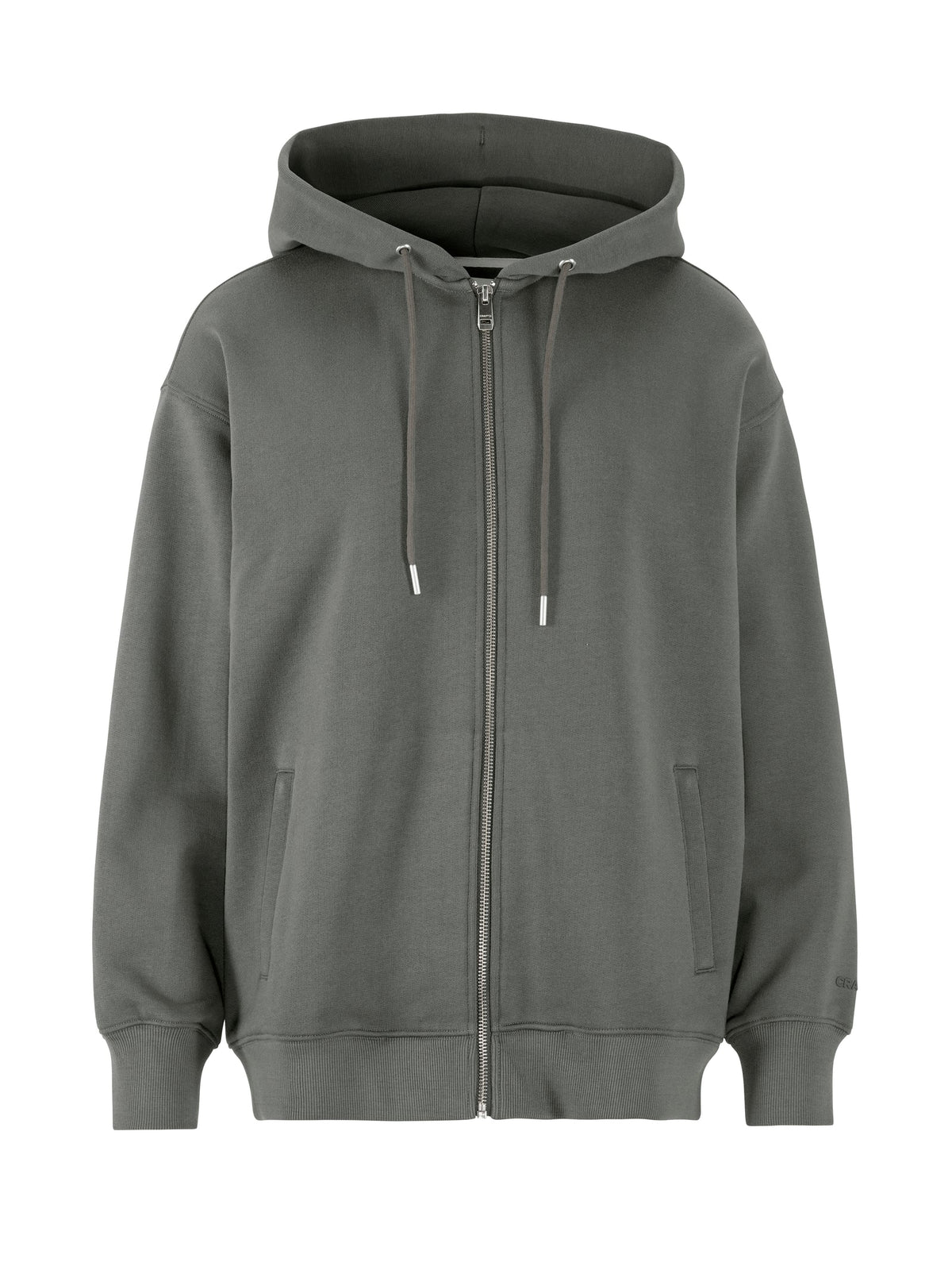 Craft Frequent FZ Hoodie Damen in Grau, Vorderansicht