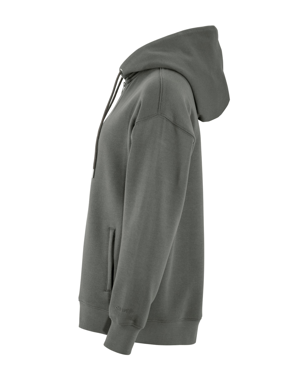 Craft Frequent FZ Hoodie Damen in Grau, Seitenansicht links