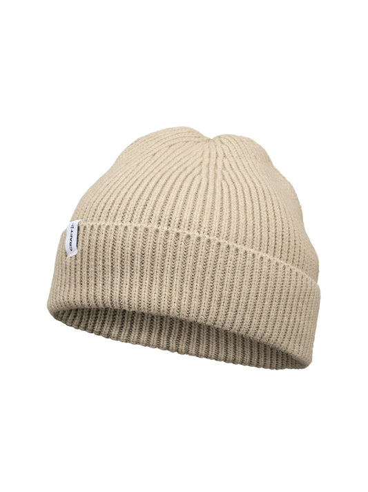Craft Urban Rib Beanie in Sand, Vorderansicht