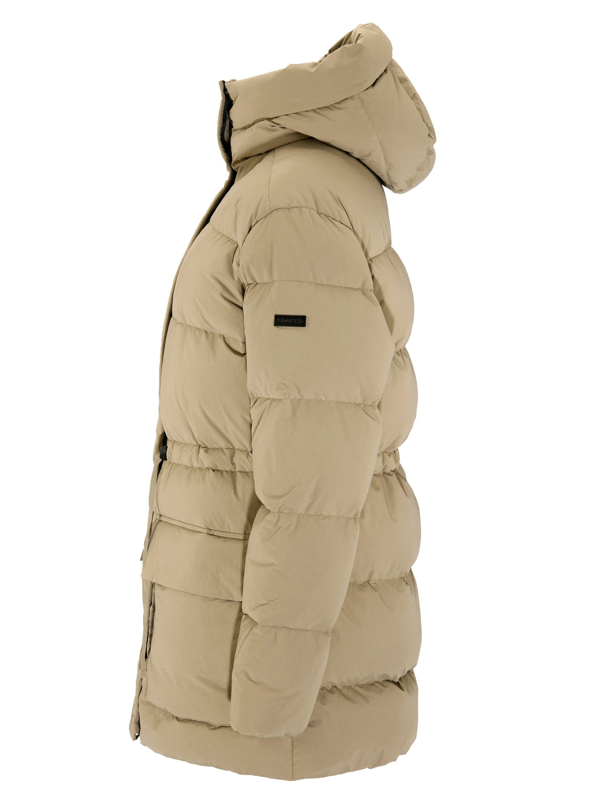 Craft Urban Down Puffer Jkt Damen in Beige, Seitenansicht links