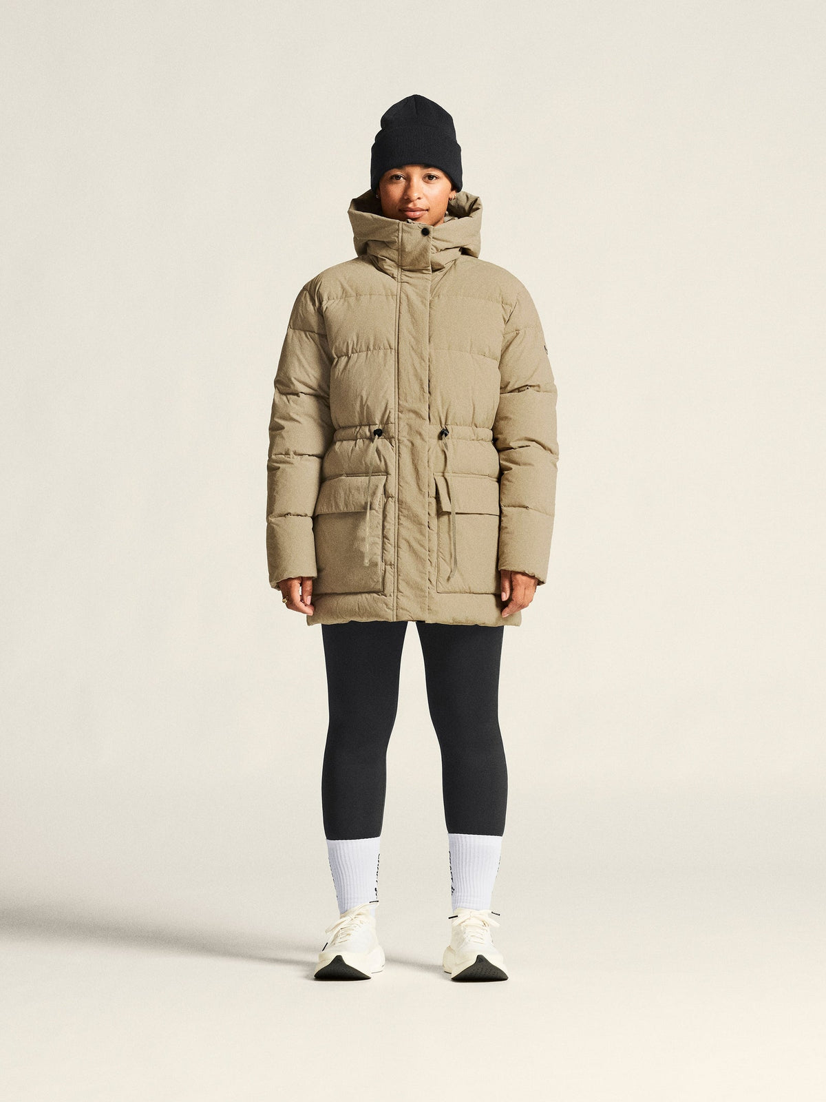 Craft Urban Down Puffer Jkt Damen in Beige, Detailansicht