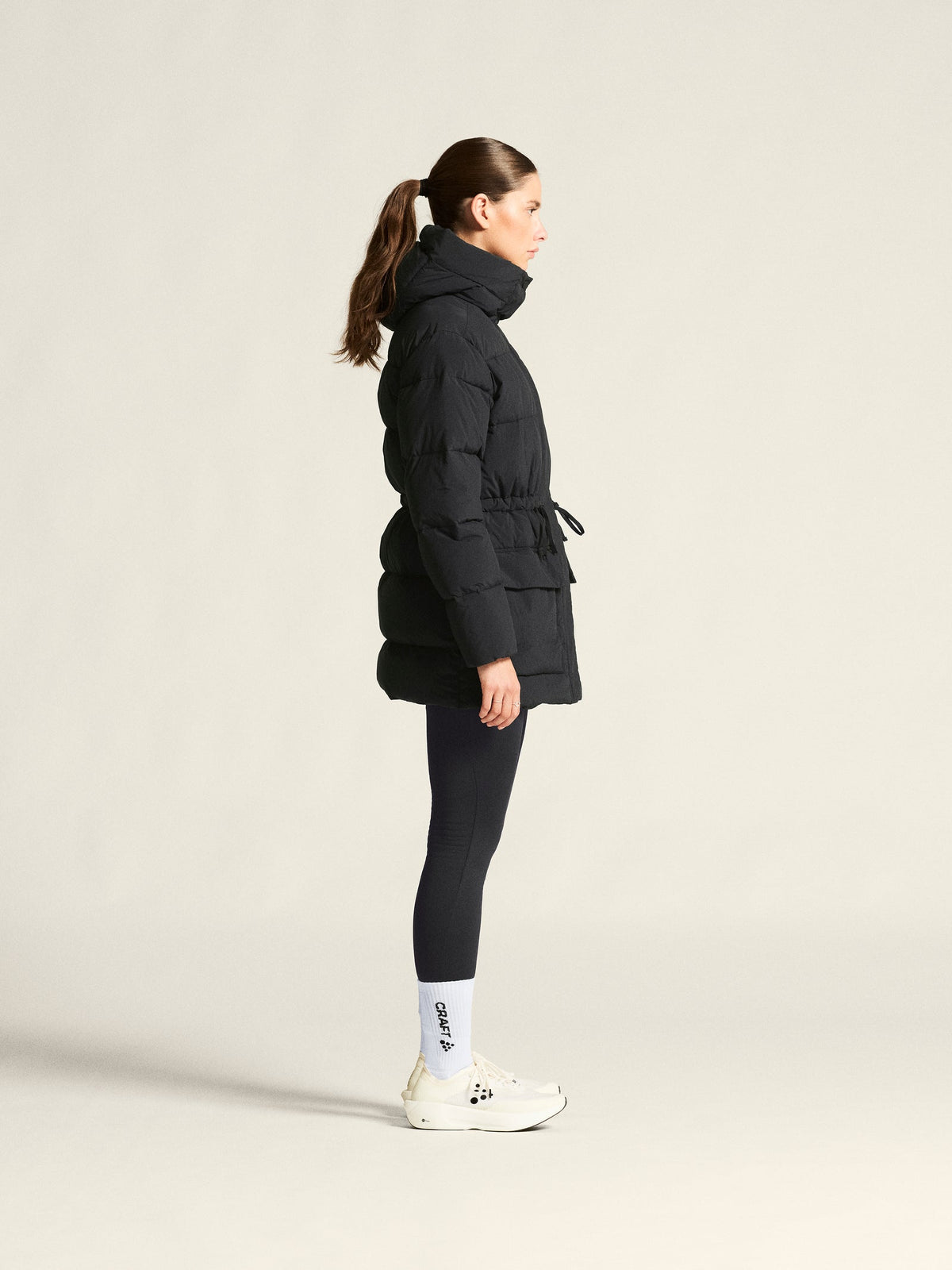 Craft Urban Down Puffer Jkt Damen in Schwarz, Detailansicht