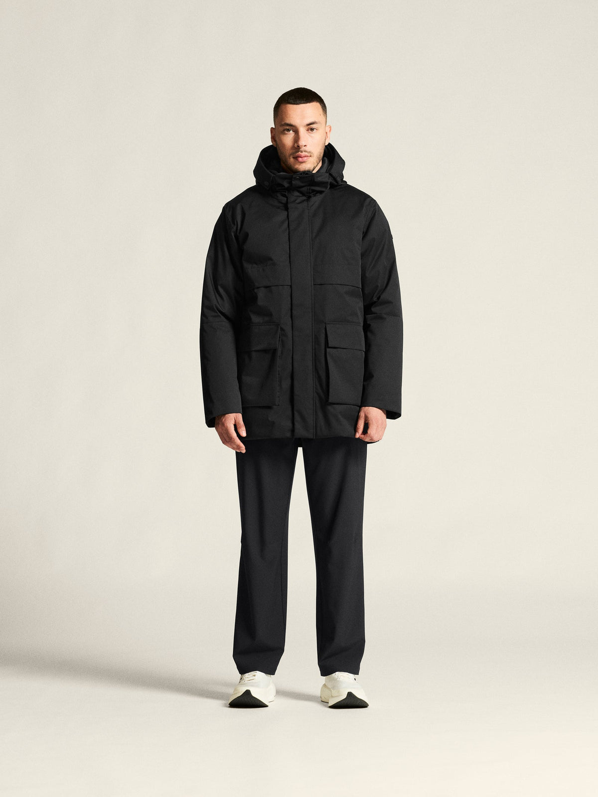 Craft Urban Padded Parka Herren in Schwarz, Detailansicht