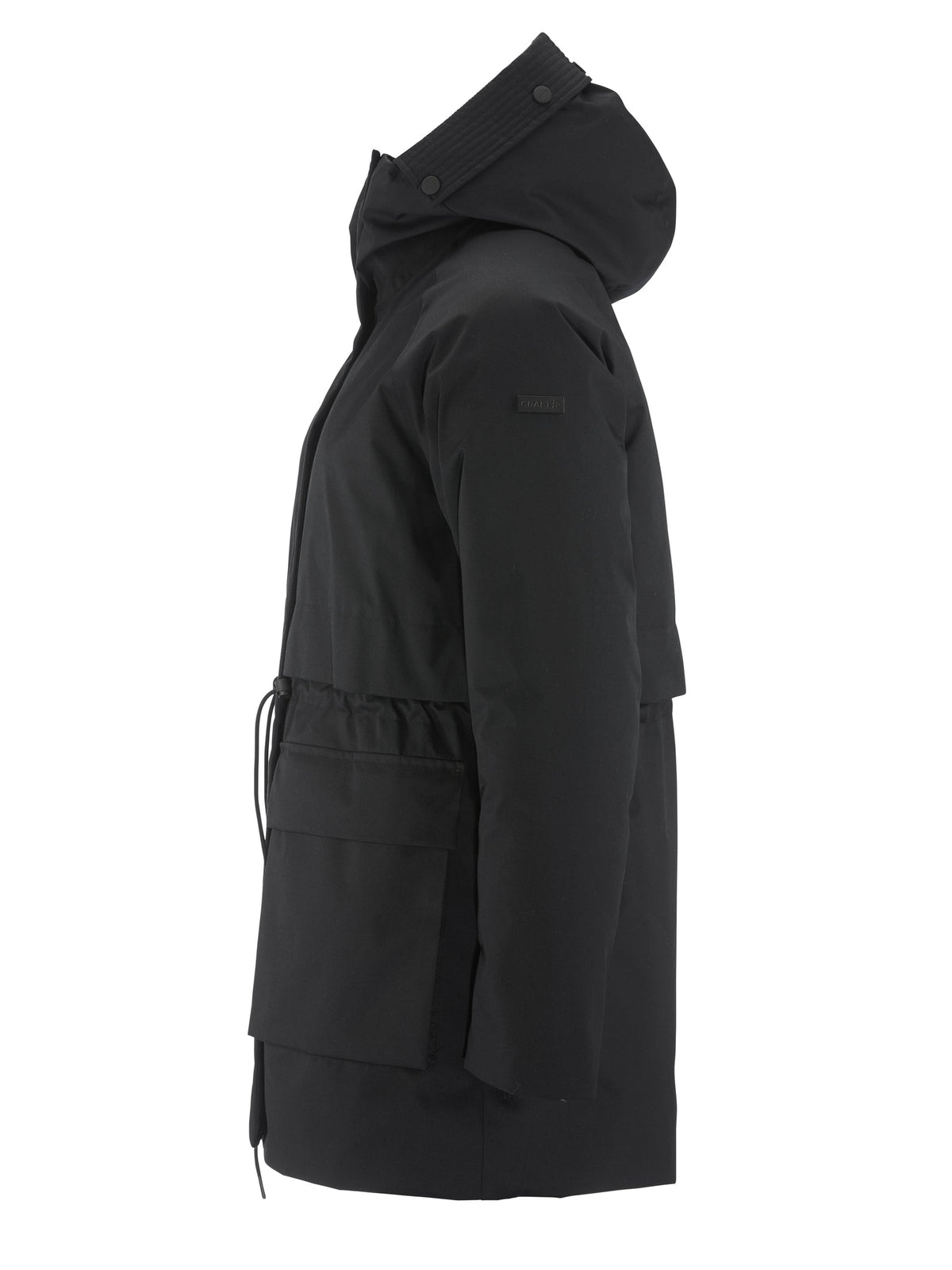 Craft Urban Padded Parka Damen in Schwarz, Seitenansicht links