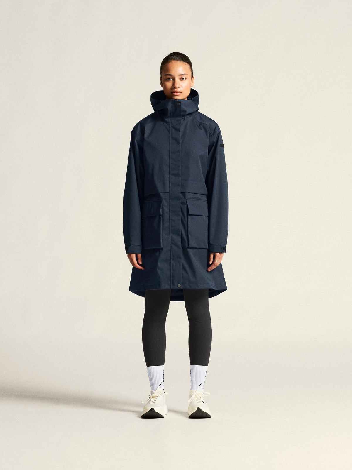 Craft Urban Parka Damen in Dunkelblau, Detailansicht