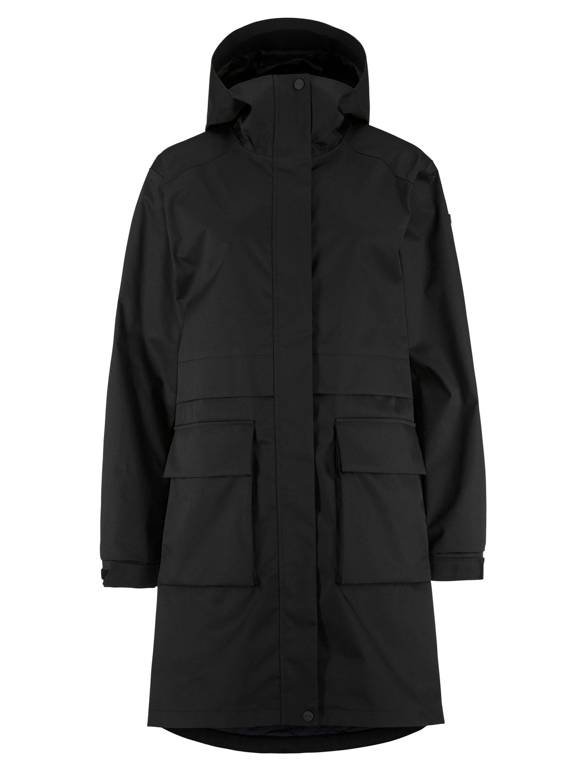 Craft Urban Parka Damen in Schwarz, Vorderansicht