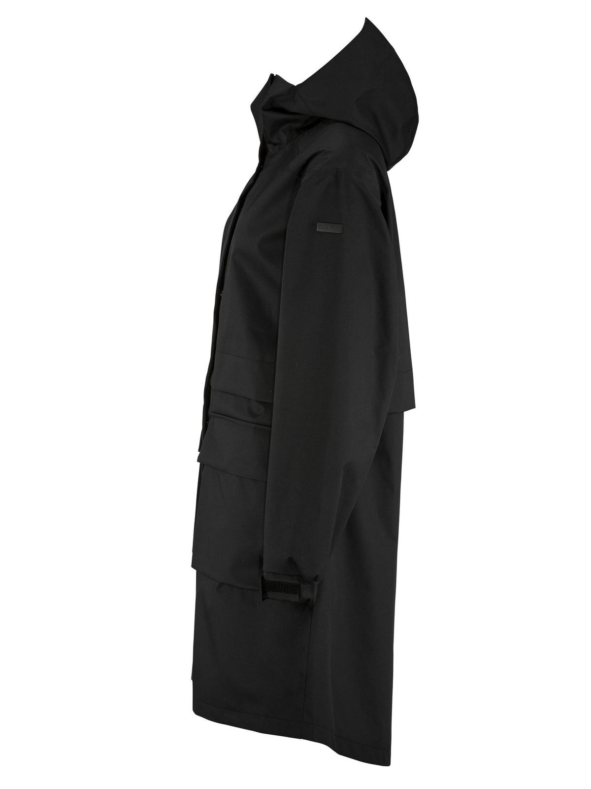Craft Urban Parka Damen in Schwarz, Seitenansicht links