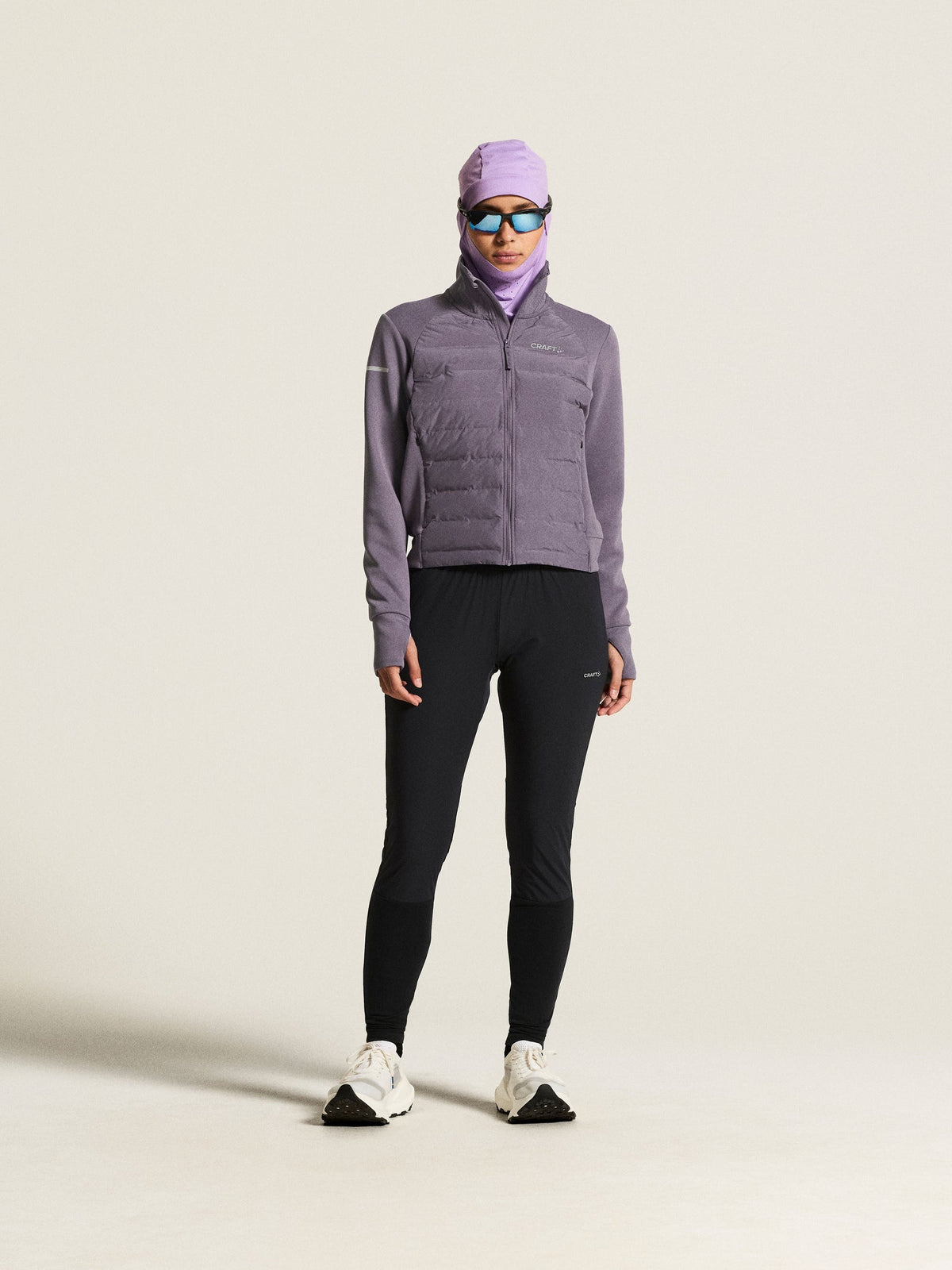 Craft SubZ Jacket 4 Damen in Violett, Detailansicht