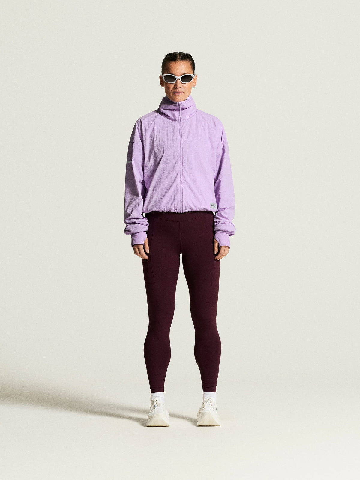 Craft SubZ Light Jacket Damen in Flieder, Detailansicht