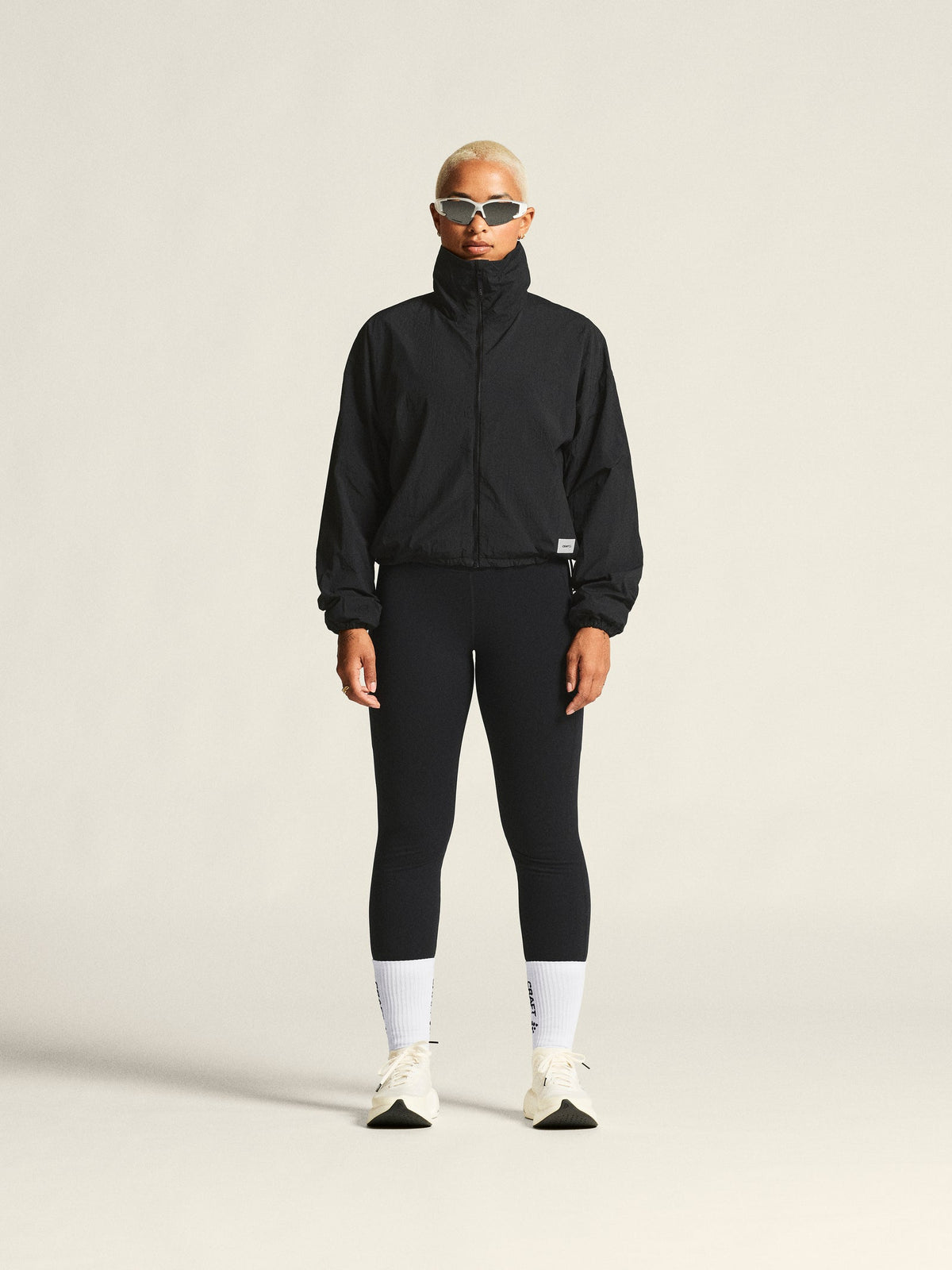 Craft SubZ Light Jacket Damen in Schwarz, Detailansicht